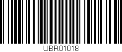 Código de barras (EAN, GTIN, SKU, ISBN): 'UBR01018'