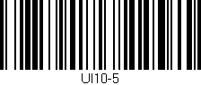 Código de barras (EAN, GTIN, SKU, ISBN): 'UI10-5'