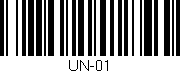 Código de barras (EAN, GTIN, SKU, ISBN): 'UN-01'