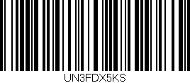 Código de barras (EAN, GTIN, SKU, ISBN): 'UN3FDX5KS'