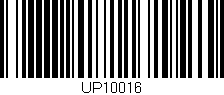 Código de barras (EAN, GTIN, SKU, ISBN): 'UP10016'