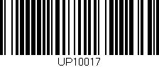 Código de barras (EAN, GTIN, SKU, ISBN): 'UP10017'