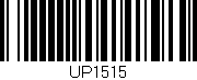 Código de barras (EAN, GTIN, SKU, ISBN): 'UP1515'