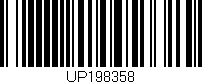 Código de barras (EAN, GTIN, SKU, ISBN): 'UP198358'
