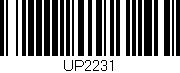 Código de barras (EAN, GTIN, SKU, ISBN): 'UP2231'