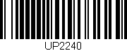 Código de barras (EAN, GTIN, SKU, ISBN): 'UP2240'
