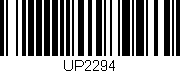 Código de barras (EAN, GTIN, SKU, ISBN): 'UP2294'