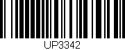 Código de barras (EAN, GTIN, SKU, ISBN): 'UP3342'
