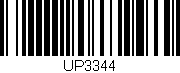 Código de barras (EAN, GTIN, SKU, ISBN): 'UP3344'