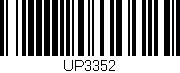 Código de barras (EAN, GTIN, SKU, ISBN): 'UP3352'