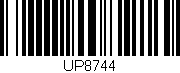 Código de barras (EAN, GTIN, SKU, ISBN): 'UP8744'