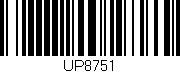 Código de barras (EAN, GTIN, SKU, ISBN): 'UP8751'