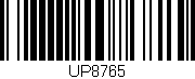 Código de barras (EAN, GTIN, SKU, ISBN): 'UP8765'