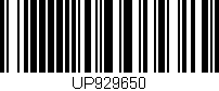 Código de barras (EAN, GTIN, SKU, ISBN): 'UP929650'