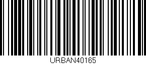 Código de barras (EAN, GTIN, SKU, ISBN): 'URBAN40165'