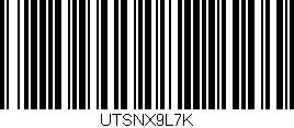 Código de barras (EAN, GTIN, SKU, ISBN): 'UTSNX9L7K'