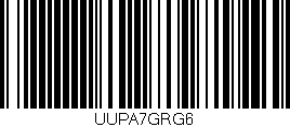Código de barras (EAN, GTIN, SKU, ISBN): 'UUPA7GRG6'