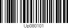 Código de barras (EAN, GTIN, SKU, ISBN): 'Up080101'