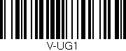 Código de barras (EAN, GTIN, SKU, ISBN): 'V-UG1'