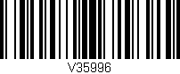 Código de barras (EAN, GTIN, SKU, ISBN): 'V35996'