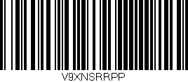 Código de barras (EAN, GTIN, SKU, ISBN): 'V9XNSRRPP'