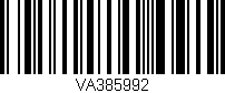 Código de barras (EAN, GTIN, SKU, ISBN): 'VA385992'