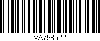 Código de barras (EAN, GTIN, SKU, ISBN): 'VA798522'