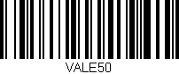 Código de barras (EAN, GTIN, SKU, ISBN): 'VALE50'