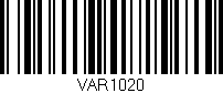 Código de barras (EAN, GTIN, SKU, ISBN): 'VAR1020'