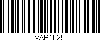 Código de barras (EAN, GTIN, SKU, ISBN): 'VAR1025'