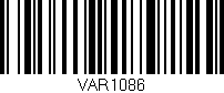 Código de barras (EAN, GTIN, SKU, ISBN): 'VAR1086'