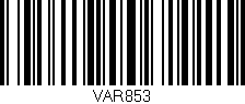 Código de barras (EAN, GTIN, SKU, ISBN): 'VAR853'