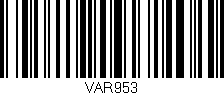 Código de barras (EAN, GTIN, SKU, ISBN): 'VAR953'