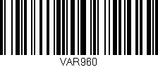 Código de barras (EAN, GTIN, SKU, ISBN): 'VAR960'