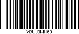 Código de barras (EAN, GTIN, SKU, ISBN): 'VBUJ3MH69'