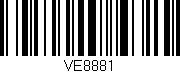 Código de barras (EAN, GTIN, SKU, ISBN): 'VE8881'