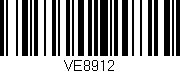 Código de barras (EAN, GTIN, SKU, ISBN): 'VE8912'