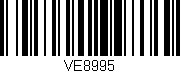 Código de barras (EAN, GTIN, SKU, ISBN): 'VE8995'