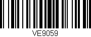Código de barras (EAN, GTIN, SKU, ISBN): 'VE9059'