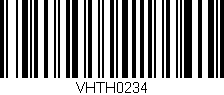 Código de barras (EAN, GTIN, SKU, ISBN): 'VHTH0234'