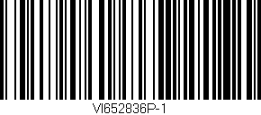 Código de barras (EAN, GTIN, SKU, ISBN): 'VI652836P-1'