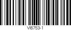 Código de barras (EAN, GTIN, SKU, ISBN): 'VI6753-1'