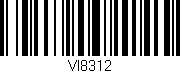 Código de barras (EAN, GTIN, SKU, ISBN): 'VI8312'