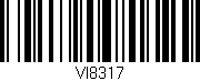 Código de barras (EAN, GTIN, SKU, ISBN): 'VI8317'