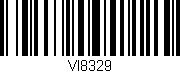 Código de barras (EAN, GTIN, SKU, ISBN): 'VI8329'