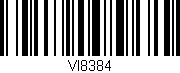 Código de barras (EAN, GTIN, SKU, ISBN): 'VI8384'
