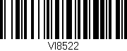 Código de barras (EAN, GTIN, SKU, ISBN): 'VI8522'