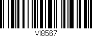 Código de barras (EAN, GTIN, SKU, ISBN): 'VI8567'