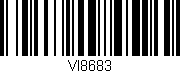 Código de barras (EAN, GTIN, SKU, ISBN): 'VI8683'
