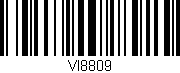 Código de barras (EAN, GTIN, SKU, ISBN): 'VI8809'